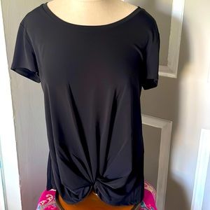 Black short sleeve top